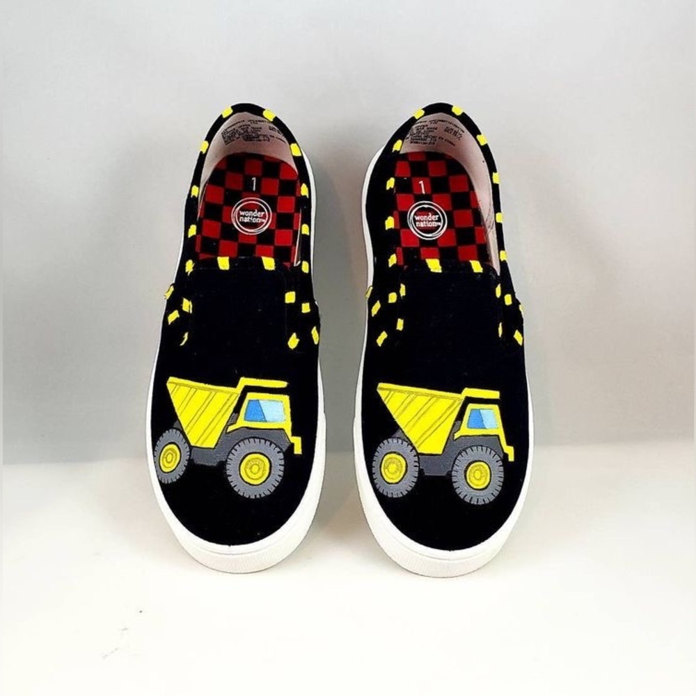 Kids dump truck shoes